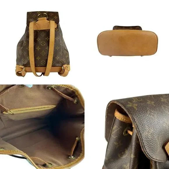 LOUIS VUITTON Brown Monogram Canvas Backpack - Picture 3 of 5